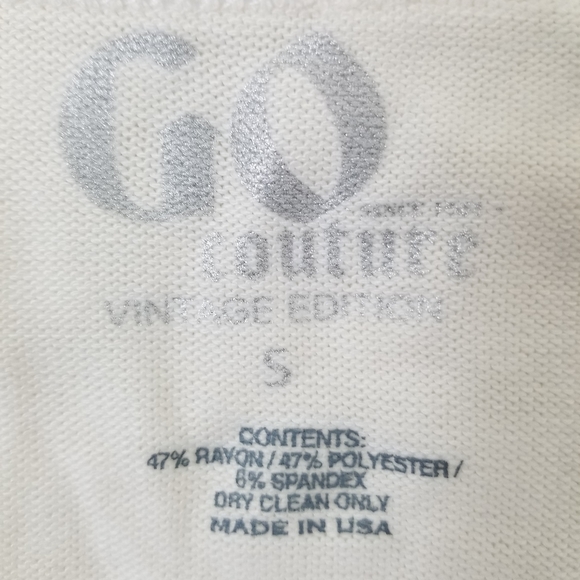 New Go Couture Ivory Anchor Tunic Sweater S - Picture 11 of 12